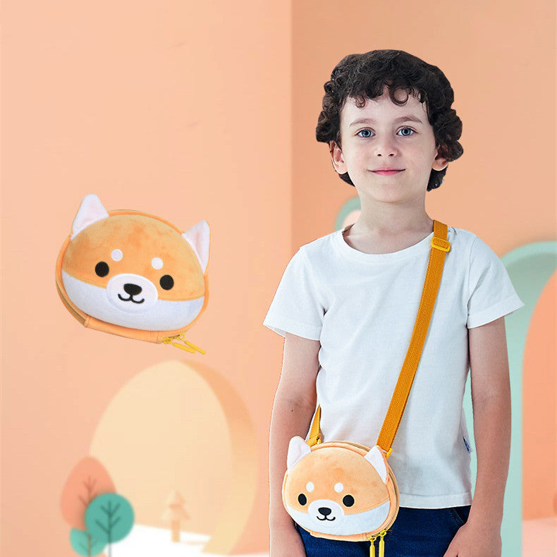 "Cute Shiba Inu Cartoon Crossbody Bag for Kids | Stylish Children’s Bag"