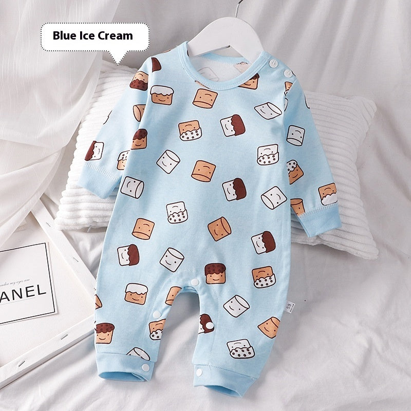 "Baby Children's Cotton Floral Jumpsuit | Soft, Stylish Baby Outfit"
