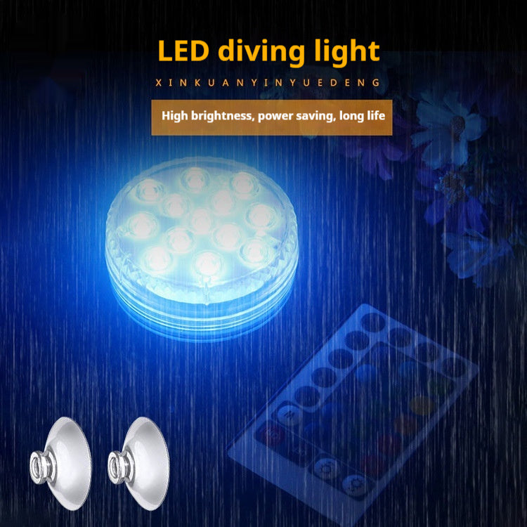 LED Diving Light | Magnetic Suction Cup Underwater Light for Diving