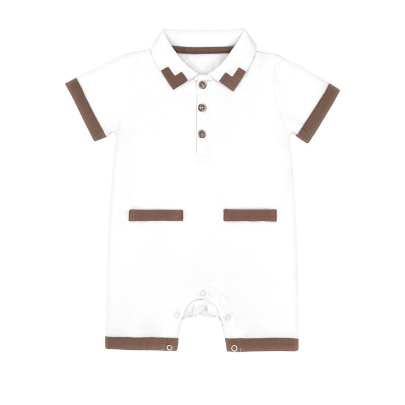 Newborn Baby Summer Jumpsuit | Cotton Half Sleeve Romper for Comfort