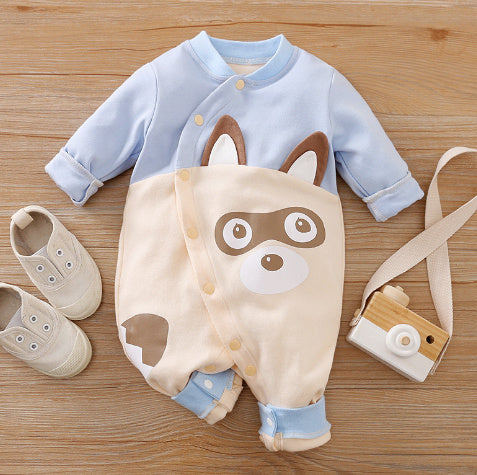 "Autumn Pure Cotton Baby Rompers Pajamas | Soft, Cozy Baby Sleepwear"