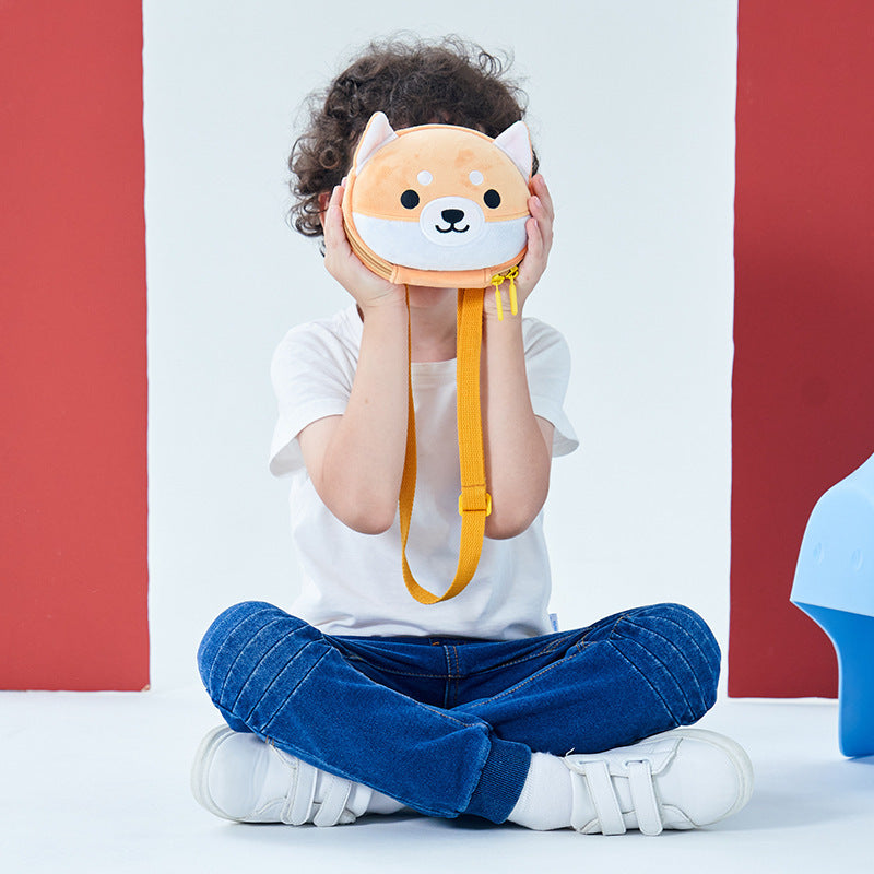 "Cute Shiba Inu Cartoon Crossbody Bag for Kids | Stylish Children’s Bag"