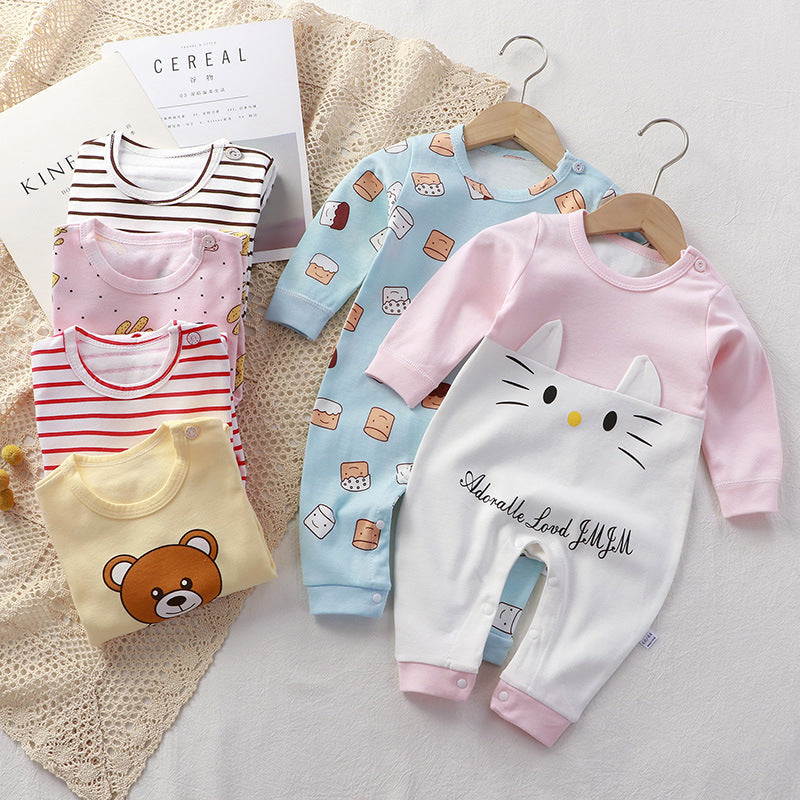 "Baby Children's Cotton Floral Jumpsuit | Soft, Stylish Baby Outfit"