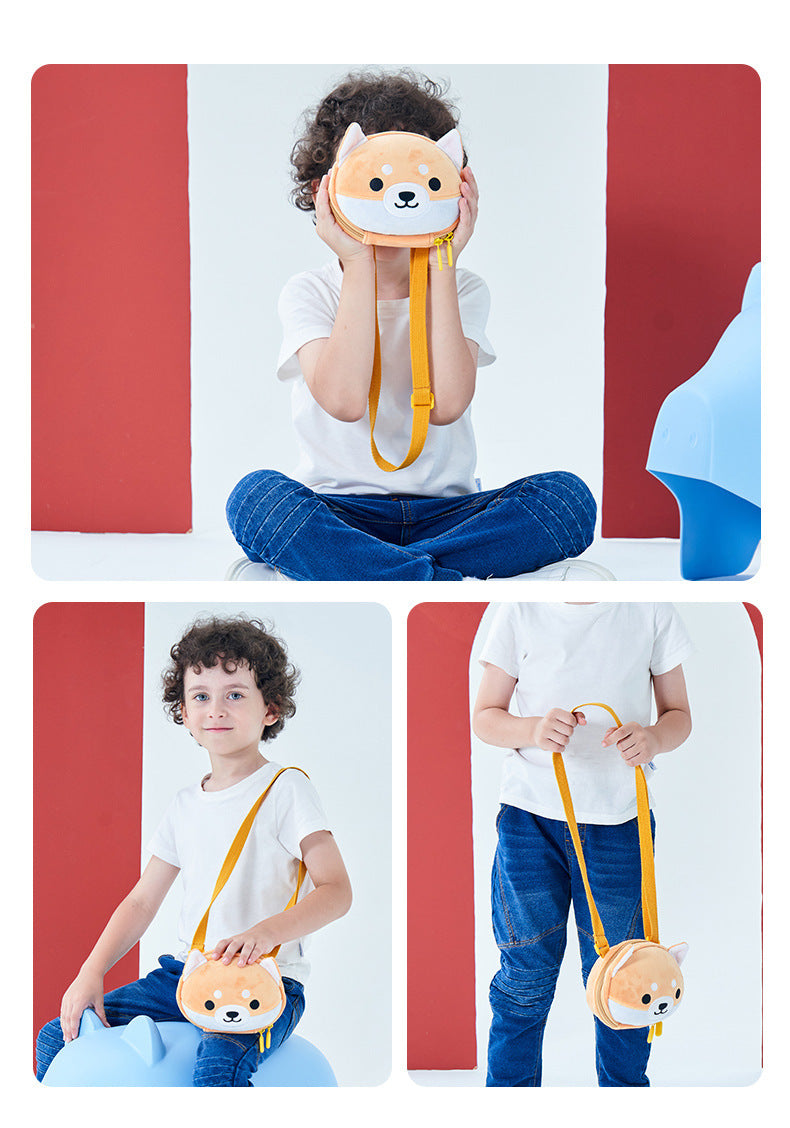 "Cute Shiba Inu Cartoon Crossbody Bag for Kids | Stylish Children’s Bag"