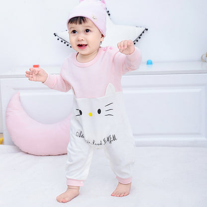 Baby Children's Cotton Floral Jumpsuit