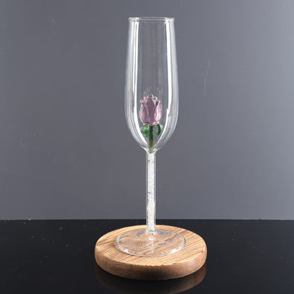 Rose Champagne Glass Simple Fashion Glass