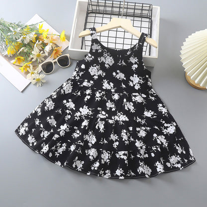 Fashion Personality Children Bourette Dress