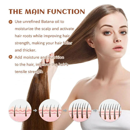 100% Pure Natural Organic Hair and Skin Batana Oil Growth Treatment Nourish Reduce Hair Loss Anti-Breakage Hair Products