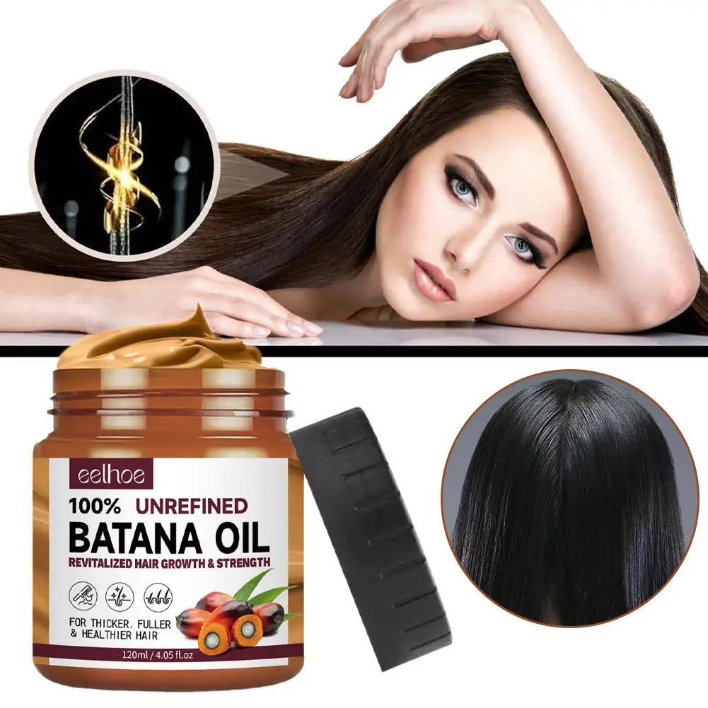 100% Pure Natural Organic Hair and Skin Batana Oil Growth Treatment Nourish Reduce Hair Loss Anti-Breakage Hair Products