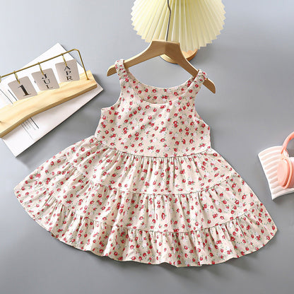 Fashion Personality Children Bourette Dress