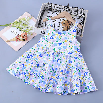 Fashion Personality Children Bourette Dress