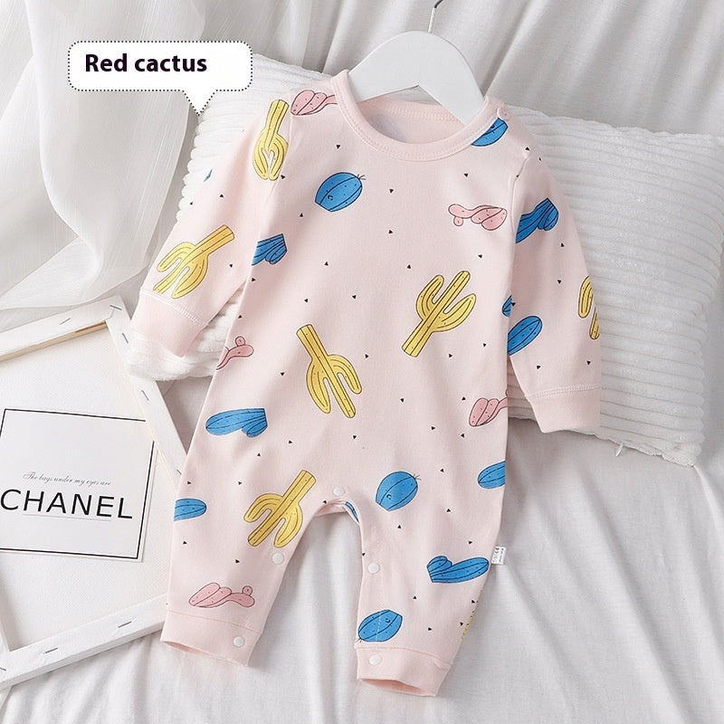 Baby Children's Cotton Floral Jumpsuit